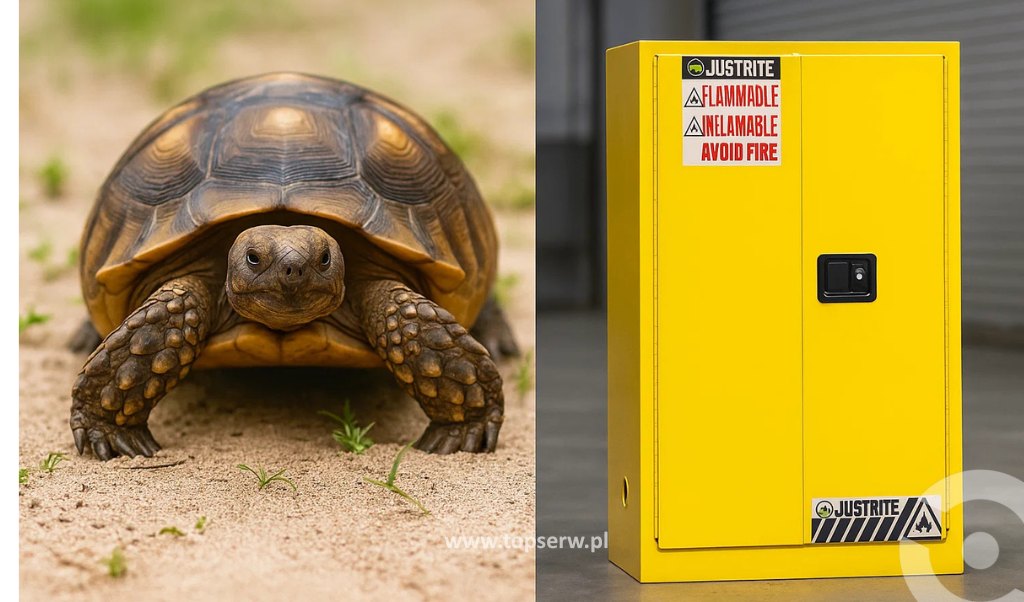 Szafy zabezpieczające Topserw – jak żółw: spokój, siła i twarda ochrona