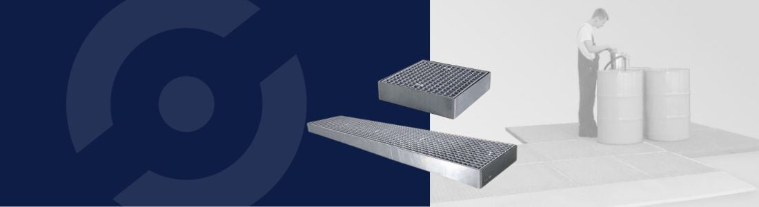 Wanny, palety wychwytowe stalowe LOW