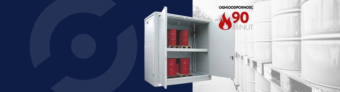 Magazyny chemiczne ognioodporne EI90 wielopoziomowe