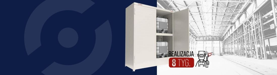 Magazyny chemiczne Izolowane dostępne w 8 tygodni