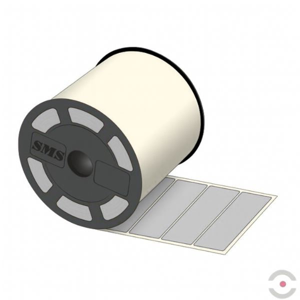 Etykiety ogólnego zastosowania (taśma/rolka), 100*25 mm, 1093 szt., szare