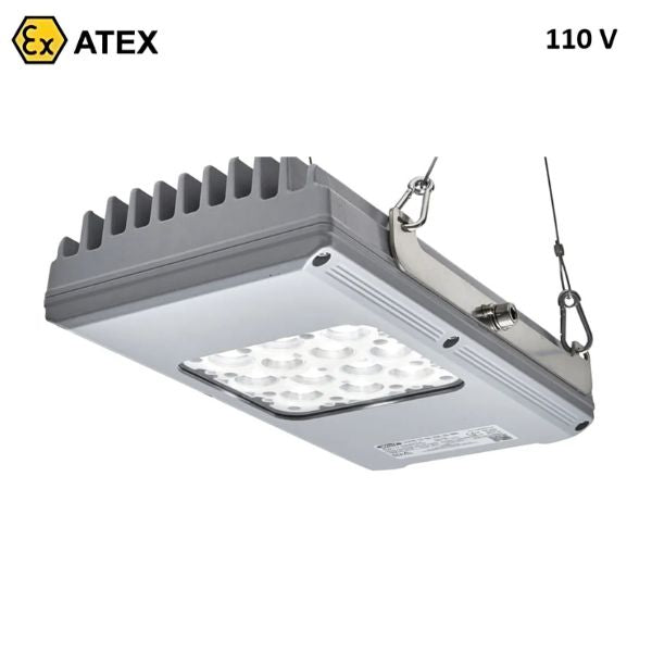 Lampa sufitowa Ex ATEX WOLF LHX1S, 45 W, 12*LED, 65°C, zasilanie 110 V, Zone ‘1’, ‘21’