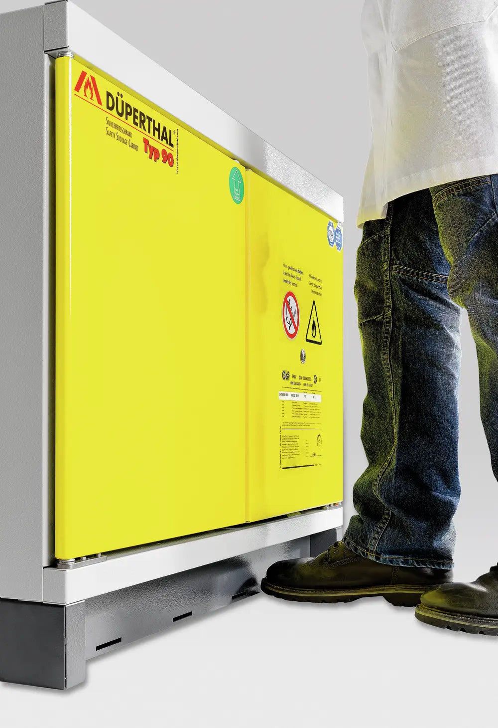 Szafa ognioodporna Topserw UNDER-90 LD, 2 tace wysuwane, drzwi PSH żółte, UTS, 90 min