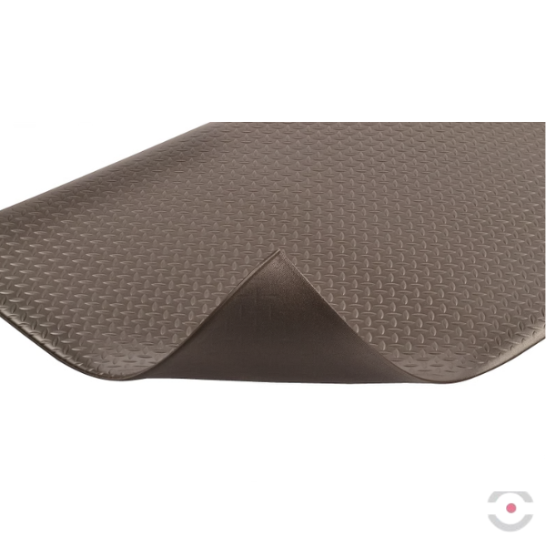 Mata ergonomiczna Notrax, 419 Diamond Sof-Tred, winyl, diamentowa, 122 cm x mb, obszar suchy, szary