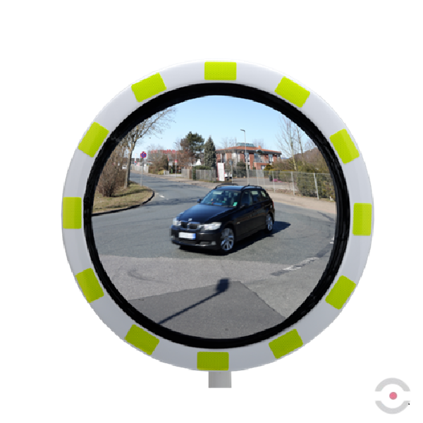 Lustro drogowe Dancop, PANORAMA Stockholm, poliwęglan, 60 cm, kąt obserwacji 180°, zielono-żółte