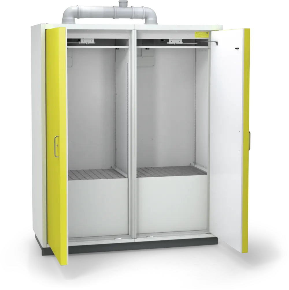 Szafa ognioodporna Topserw DRUM-90 XXL-2, beczka 200 l, drzwi CLA żółte, COMPACT, 90 min