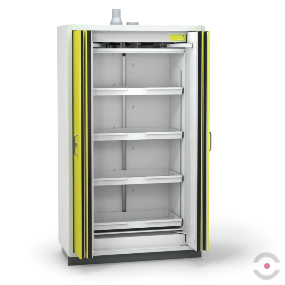 Szafa ognioodporna Topserw PRIME-90 XL, 4 półki wysuwane, drzwi FSC żółte, PREMIUM, 90 min