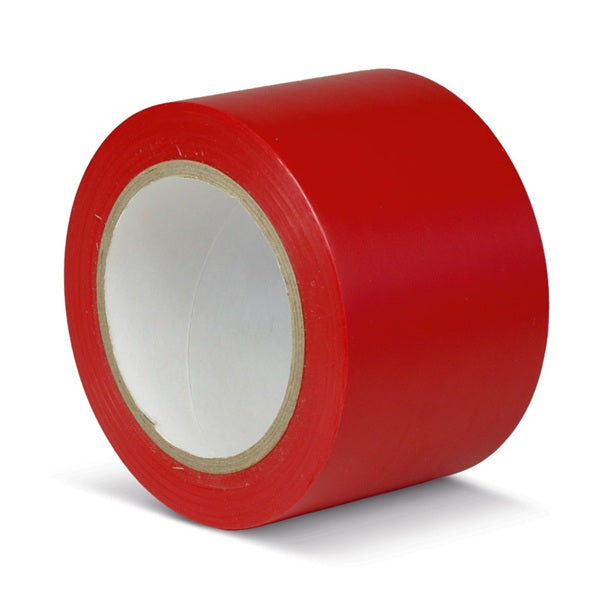 Taśma do znakowania podłóg Floor Marking, standardowa, rolka, czerwona, S*D 75 mm*33 m