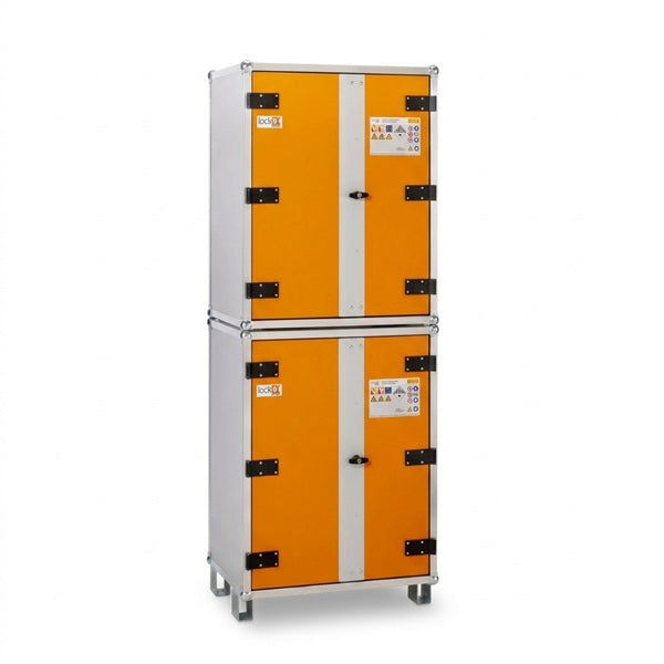 Szafa zabezpieczająca Topserw BATT L, ładowanie akumulatorów, 230V, 6 półek, 36 gniazd, nóżki, Basic 8/20, (VDMA 24994)