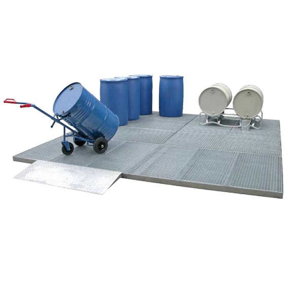 Platforma robocza stalowa Topserw 85 l, S*D*W 500*2000*123 mm, wanna wychwytowa, LOW