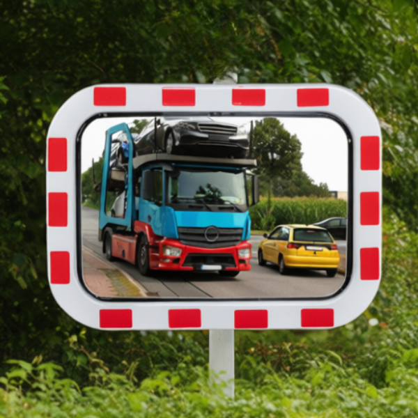 Lustro drogowe Dancop, London, akryl, 40*60 cm, biało-czerwone