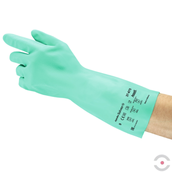 Rękawice przeciwchemiczne Sol-Vex 37-675, Ansell, rozmiar 10, kolor zielony