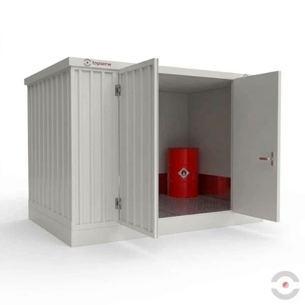 Magazyn chemiczny izolowany Topserw, SLT 3*2, S*G*W 3075*2075*2385 mm, jednomodułowy