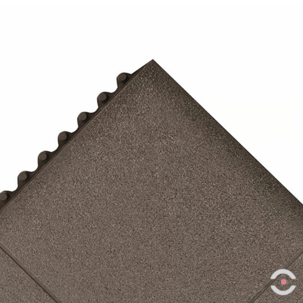Mata ergonomiczna Notrax, 656SFR Cushion Ease Solid Nitrile FR, modułowa, guma nitrylowa, mb x mb, obszar suchy, czarny