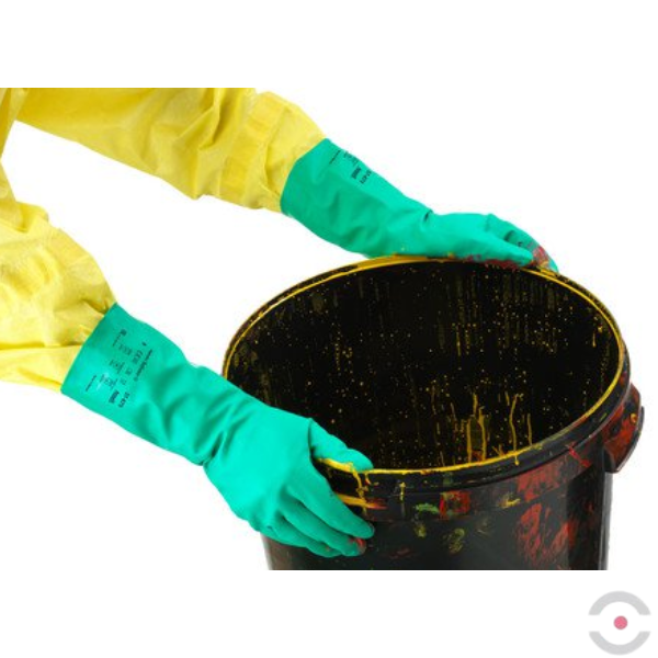 Rękawice przeciwchemiczne Sol-Vex 37-675, Ansell, rozmiar 10, kolor zielony