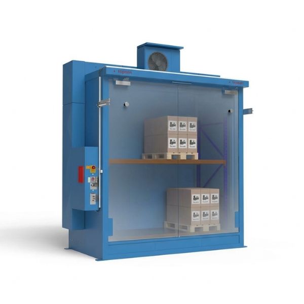 Magazyn ognioodporny Topserw BATTERY, REI120, 2 poziomy/1 segment, S*G*W 3400*1800*3500, 1*1000 l, 1*drzwi dwuskrzydłowe