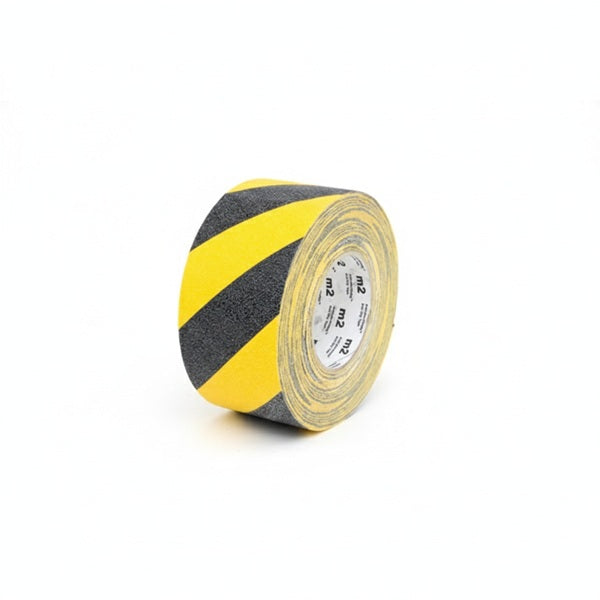 Taśma antypoślizgowa Hazard Warning, rolka, żółta/czarna, S*D 75 mm*18,3 m