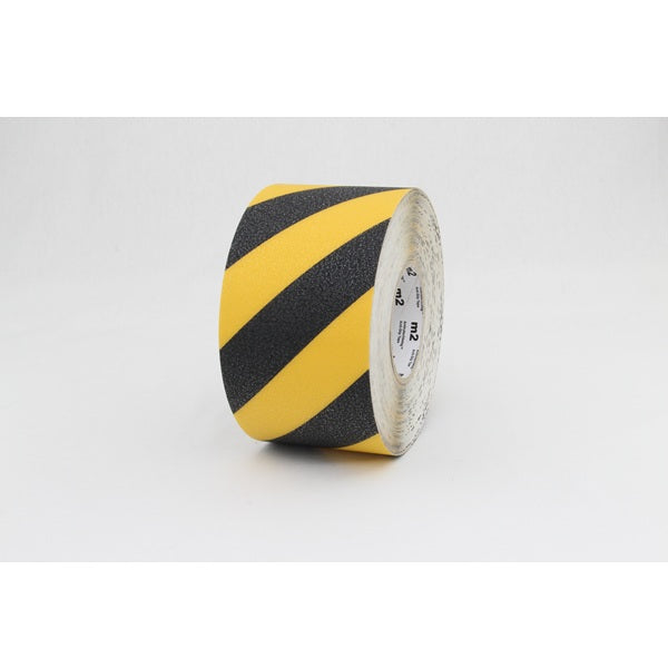 Taśma antypoślizgowa Easy Clean R10, rolka, żółty/czarny, 0,1 m*18,3 m