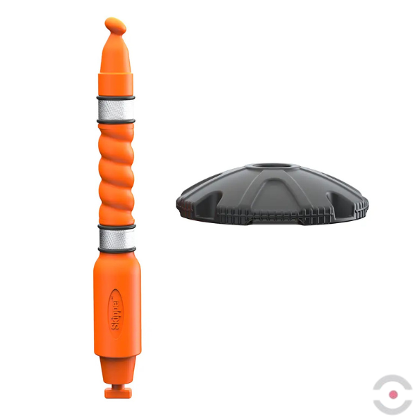 Słupek do kasety z taśmą SKIPPER - odblaskowy, pomarańczowy