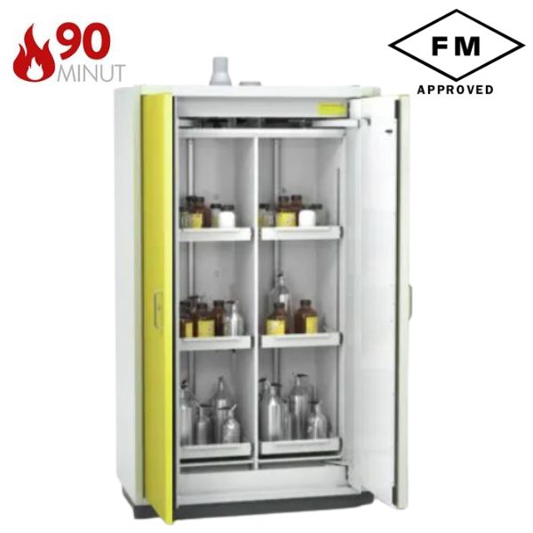 Szafa ognioodporna Topserw PRIME-90 XL-2, 6 półek wysuwanych, drzwi CLA żółte, CLASSIC, 90 min