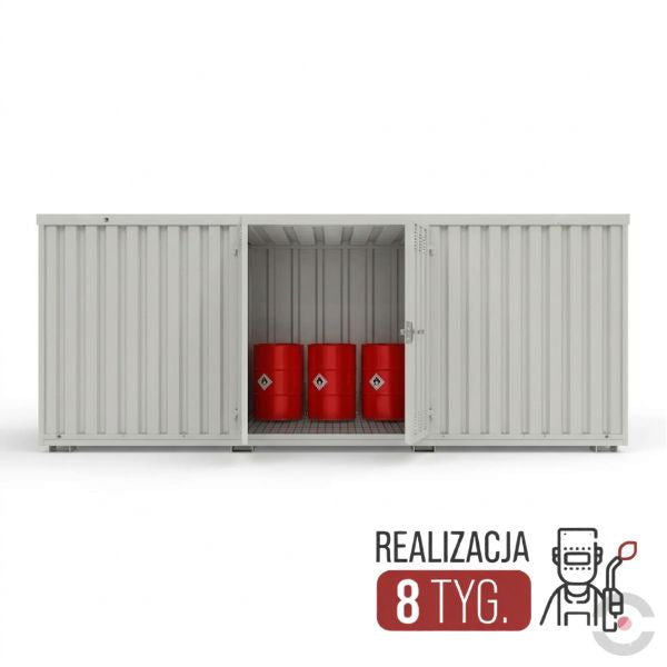 Magazyn chemiczny izolowany Topserw, SLT 6*3, S*G*W 6290*2970*2394 mm, jednomodułowy