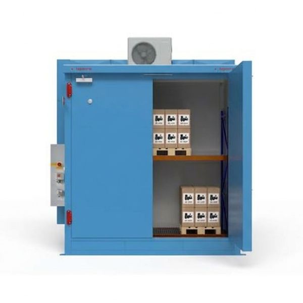 Magazyn ognioodporny Topserw BATTERY, REI120, 2 poziomy/1 segment, S*G*W 3400*1800*3500, 1*1000 l, 1*drzwi dwuskrzydłowe
