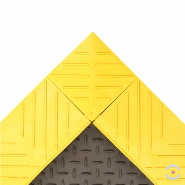 Mata ergonomiczna Notrax, 621 Diamond Flex Lok Solid, modułowa, PVC, mb x mb, obszar suchy, czarny