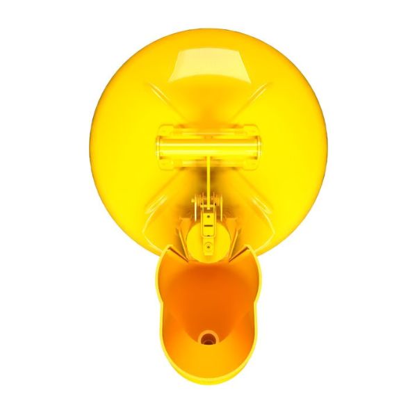 Pojemnik zabezpieczający Justrite stalowy na płyny łatwopalne 9,5 l, Typ I, lejek, żółty