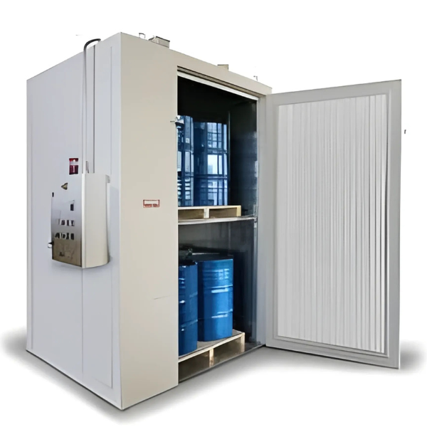 Komora (szafa) grzewcza Amarc, 3 strefy grzewcze, 8+8+8*200 l/2+2+2 IBC, 2 poziomy, ogrzewanie elektryczne, 100°C