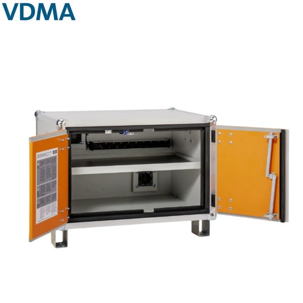 Szafa zabezpieczająca Topserw BATT S, ładowanie akumulatorów, 230V, 1 półka, 9 gniazd, nóżki, Premium Plus 8/5, (VDMA 24994)