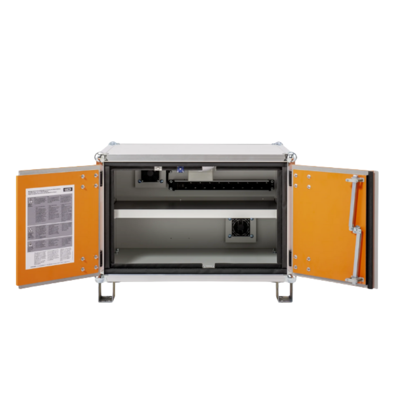 Szafa zabezpieczająca Topserw BATT S, ładowanie akumulatorów, 230V, 1 półka, 9 gniazd, nóżki, Basic 8/5, (VDMA 24994)