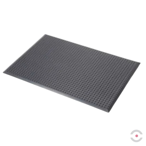 Mata ergonomiczna Notrax, 450 Skywalker PUR, poliuretan, bąbelkowa, 95 cm x 185 cm, obszar suchy, szary