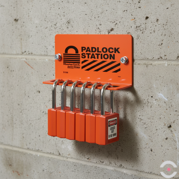 Wieszak/tablica ścienna na kłódki bezpieczeństwa 6-8 szt.