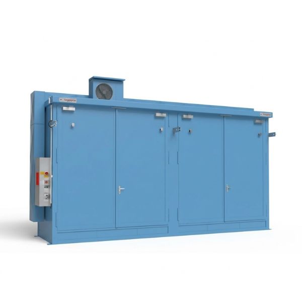 Magazyn ognioodporny Topserw BATTERY, REI120, 2 poziomy/2 segmenty, S*G*W 7000*1900*3500, 2*1000 l, 2*drzwi dwuskrzydłowe