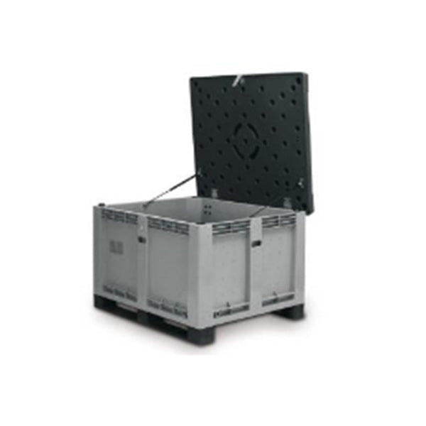 Pojemnik PG2 do transportu (ADR), składowania baterii i akumulatorów Topserw, 613 l, polietylen, wypełniacz PyroBubbles