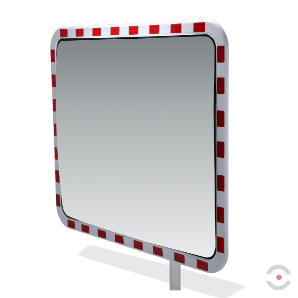Lustro drogowe Dancop, London, akryl, 100*120 cm, biało-czerwone