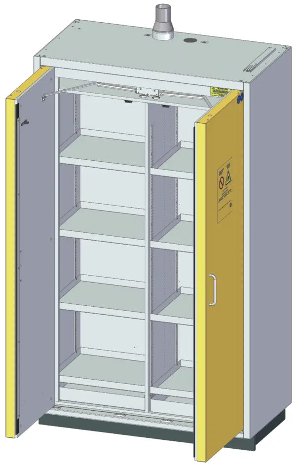 Szafa ognioodporna Topserw SAFE-90 XL, 8 półek, drzwi CLA/O żółte, CLASSIC, 90 min