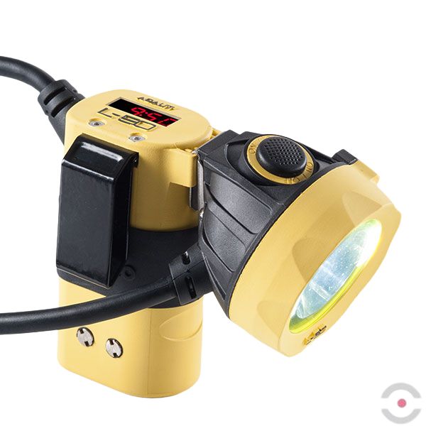 Latarka Ex ATEX Topserw ADALIT L50+, akumulatorowa, na hełm/kask, Zone ‘0’, ‘20’