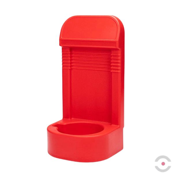 Podstawa z oparciem pod gaśnicę Jonesco, seria JFP8, pojedyncza (6-9 kg), czerwony