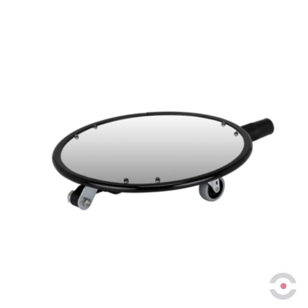 Lustro inspekcyjne Dancop, SPEXI, akryl, okrągłe 35 cm, kółka, LED
