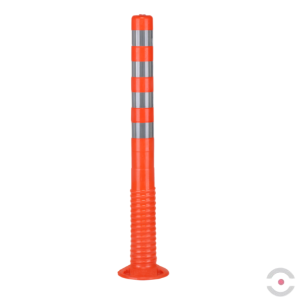 Słupek ostrzegawczy, uchylny 1000 mm, poliuretan, pomarańczowy