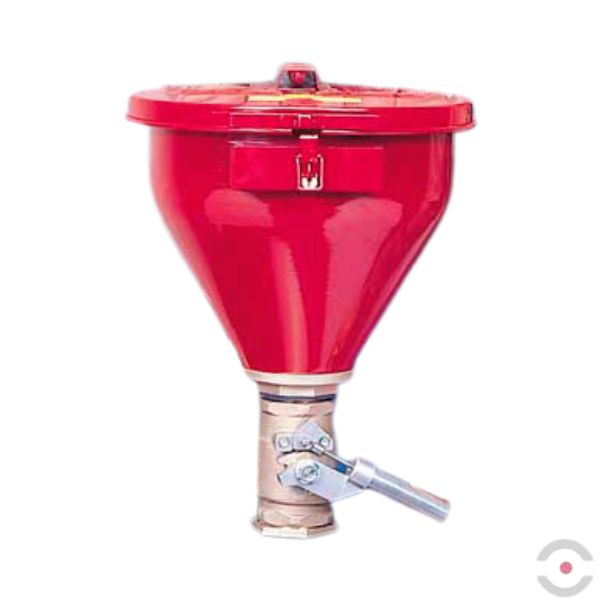 Lejek stalowy do płynów łatwopalnych, odcinacz płomieni 152 mm, zestaw antyprzechyłowy, czerwony