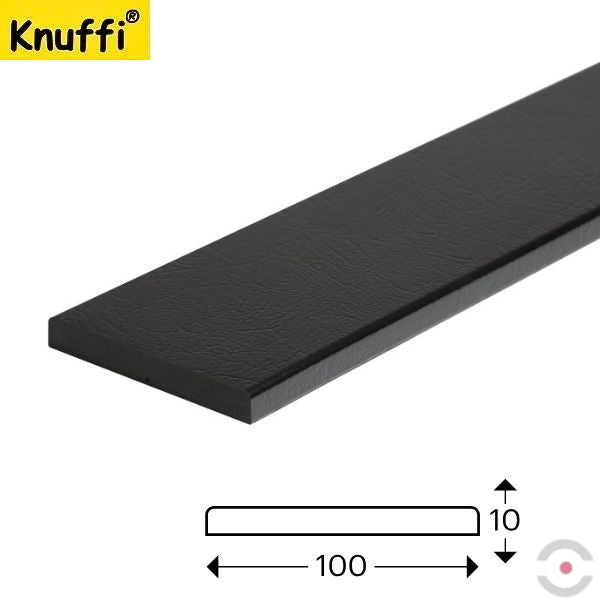 Elastyczny profil ostrzegawczo-ochronny Knuffi, typ MINI GIANT, czarny, 1000 mm