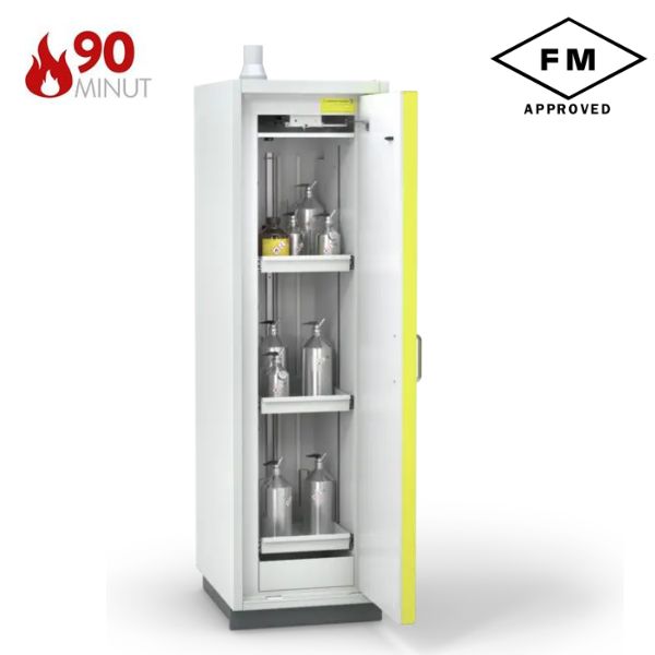 Szafa ognioodporna Topserw PRIME-90 ML, 3 półki wysuwane, drzwi CLA żółte, CLASSIC, 90 min