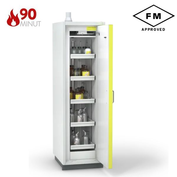 Szafa ognioodporna Topserw PRIME-90 ML, 5 półek wysuwanych, drzwi CLA żółte, CLASSIC, 90 min