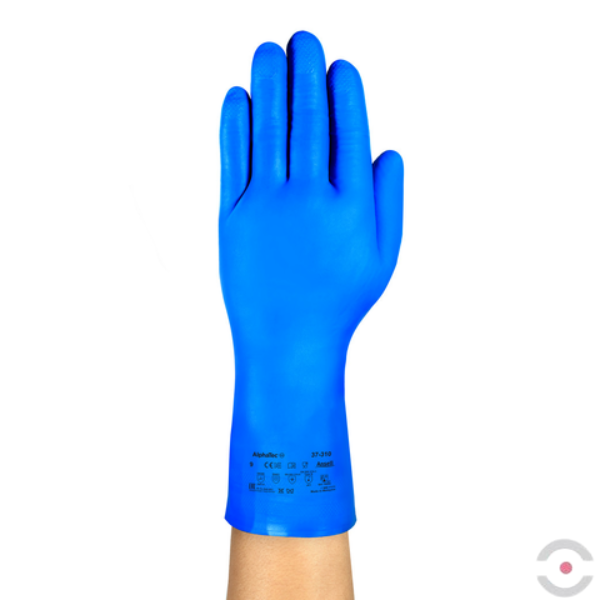 Rękawice przeciwchemiczne AlphaTec 37-310, Ansell, rozmiar 7, kolor niebieski