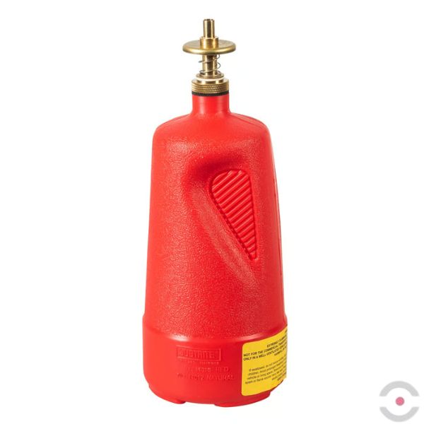 Dozownik płynów niebezpiecznych Justrite, polietylenowy, pojemność 1 l, czerwony, EU