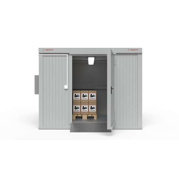 Magazyn ognioodporny Topserw BATTERY, 3-CL, REI120, S*G*W 3000*2500*2440 mm, 1*800 l, drzwi dwuskrzydłowe DF