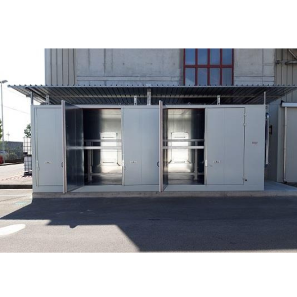 Komora (szafa) grzewcza Amarc, 1 strefa grzewcza, 40*200 l/10*IBC, 2 poziomy, ogrzewanie elektryczne, 100°C