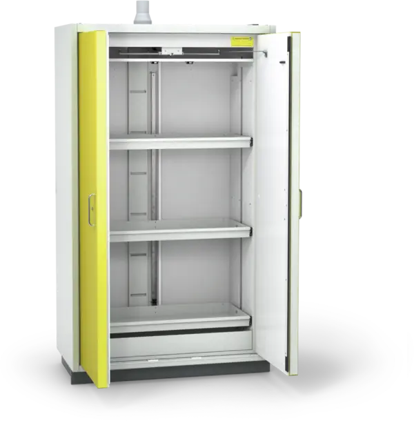 Szafa ognioodporna Topserw PRIME-90 XL, 3 półki wysuwane, drzwi CLA/O żółte, CLASSIC, 90 min